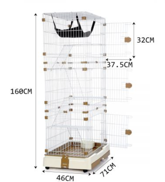 Multi-layer Pet Cat Ferret Parrot Cage Aviary Budgie Luxurious Wire Hamster