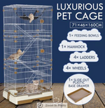 Multi-layer Pet Cat Ferret Parrot Cage Aviary Budgie Luxurious Wire Hamster