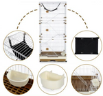 Multi-layer Pet Cat Ferret Parrot Cage Aviary Budgie Luxurious Wire Hamster
