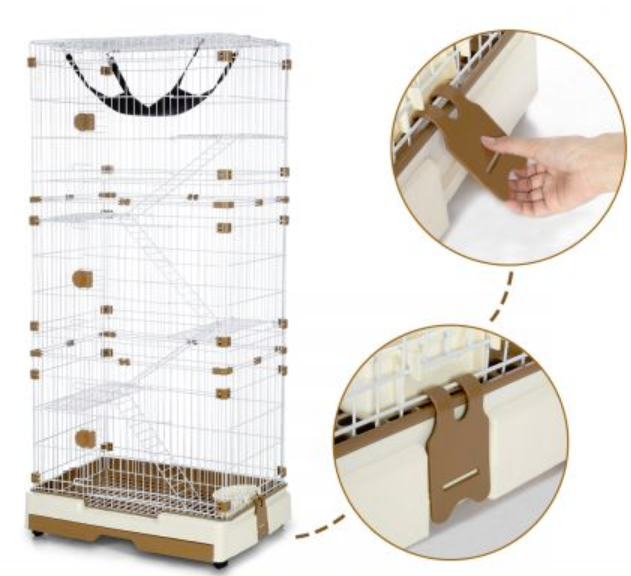 Multi-layer Pet Cat Ferret Parrot Cage Aviary Budgie Luxurious Wire Hamster