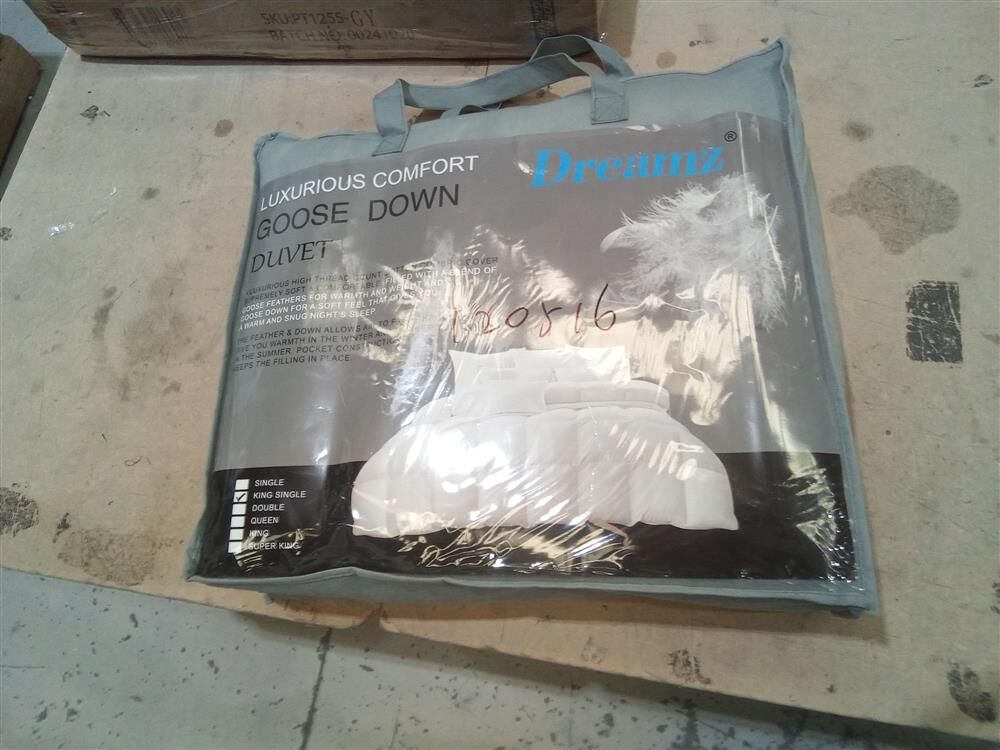DreamZ 700GSM All Season Goose Down Feather Filling Duvet King Single