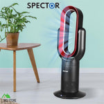 Spector Bladeless Tower Fan & Ceramic Heater with Remote – Returned Stock