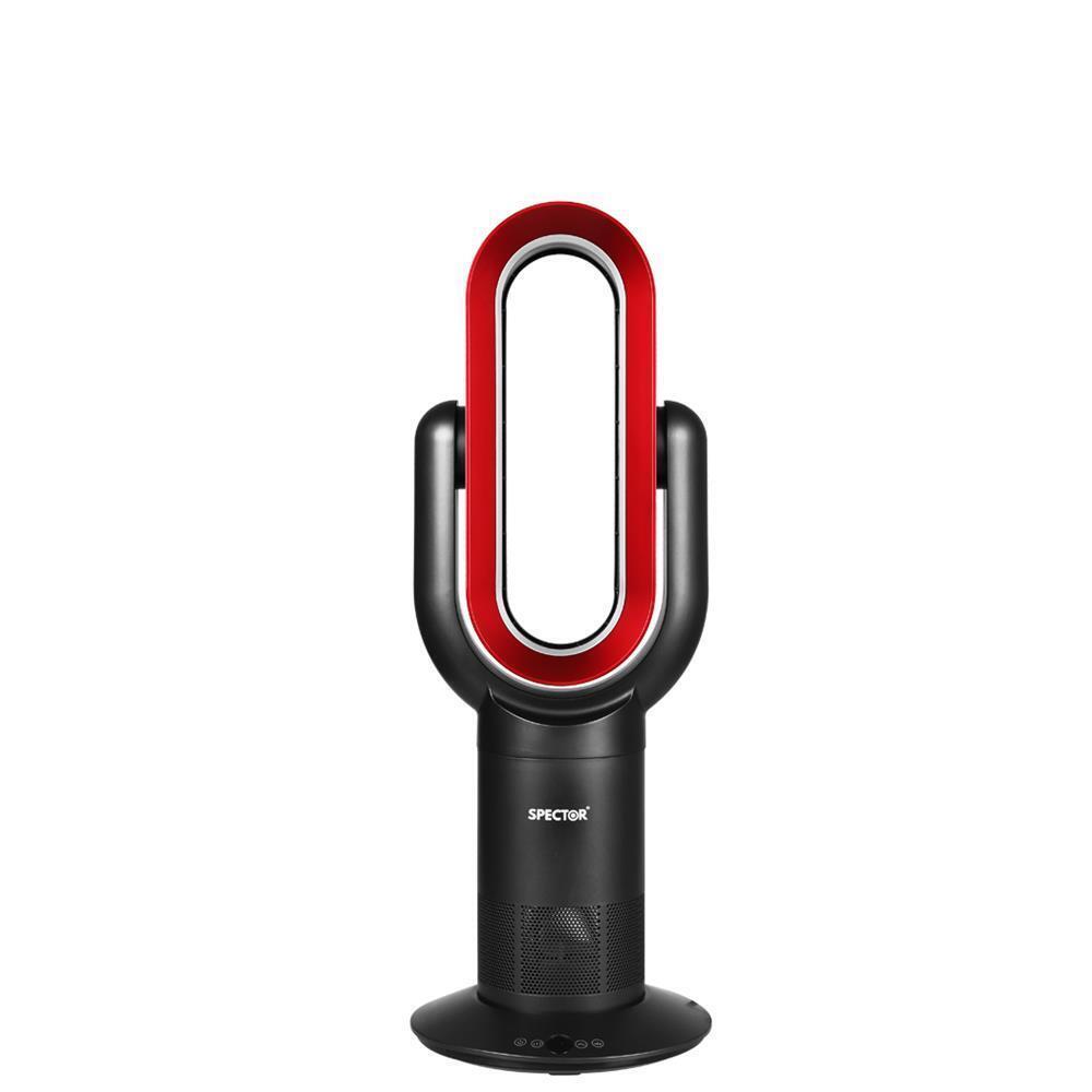 Spector Bladeless Tower Fan & Ceramic Heater with Remote – Returned Stock