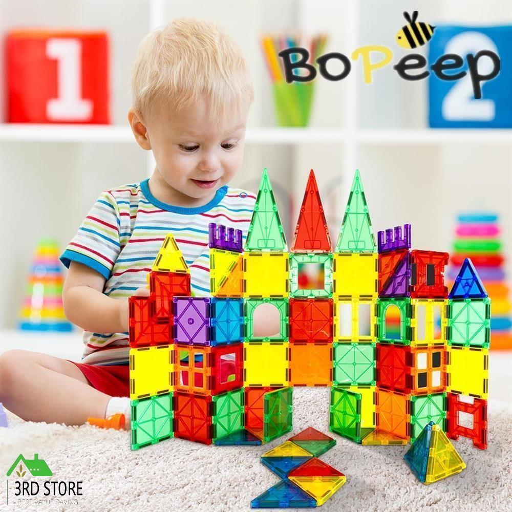 Bopeep Kids Magnetic Tiles Blocks Building Educational Toys Children Gift Play
