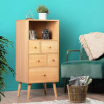 Furb 5 Drawers Display Shelf Storage Cabinet Tallboy Table Stand Living Room