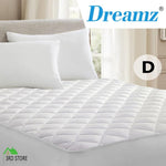 DreamZ Fully Fitted Waterproof Bamboo Fibre Mattress Protector in Double Size