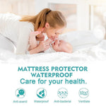 DreamZ Fully Fitted Waterproof Bamboo Fibre Mattress Protector in Double Size