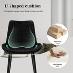 Familand Velvet Dining Chairs Set of 4 Living Room Kitchen Accent Chair Armless