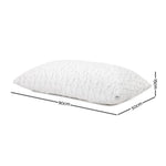 Giselle Bedding Memory Foam Pillow Shredded Pillows Rayon Cover Soft King Size