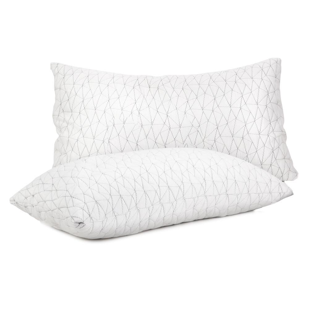 Giselle Bedding Memory Foam Pillow Shredded Pillows Rayon Cover Soft King Size