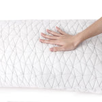 Giselle Bedding Memory Foam Pillow Shredded Pillows Rayon Cover Soft King Size