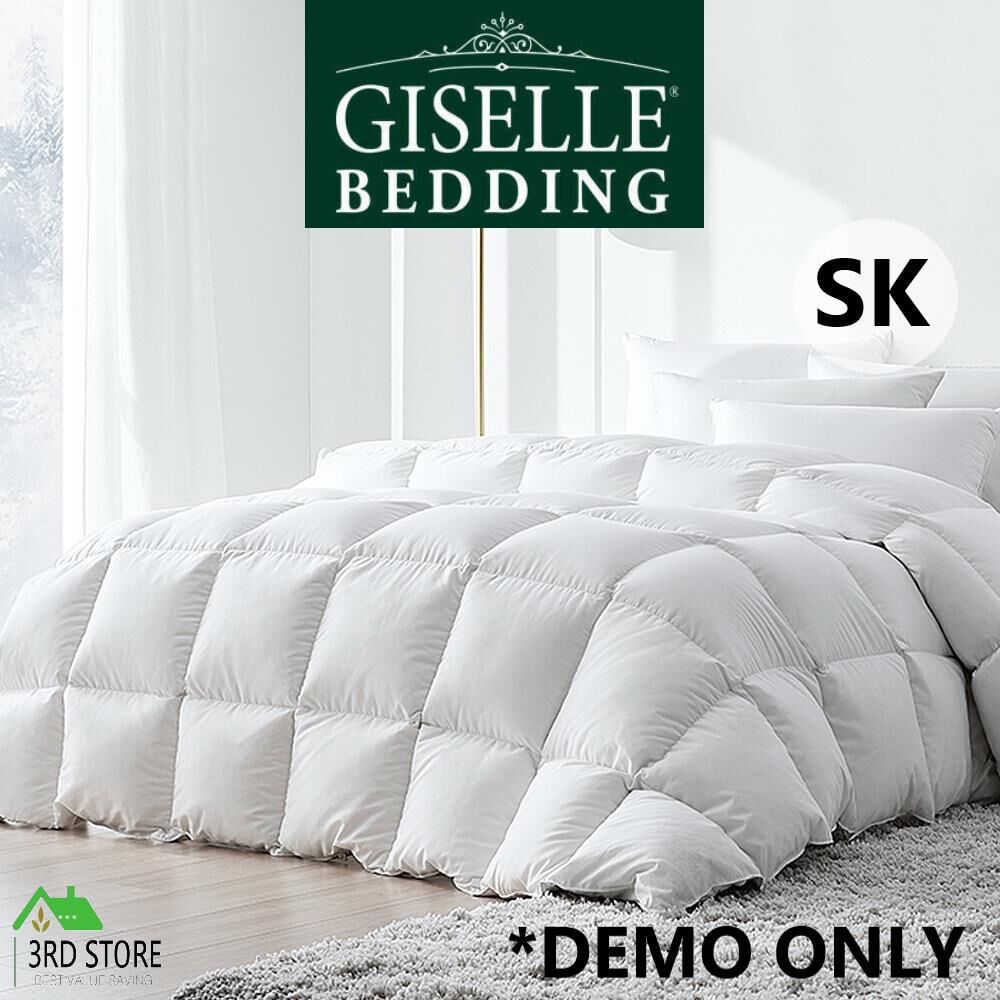 Giselle Duck Down Feather Quilt 500GSM Duvet Cover Super King All Season