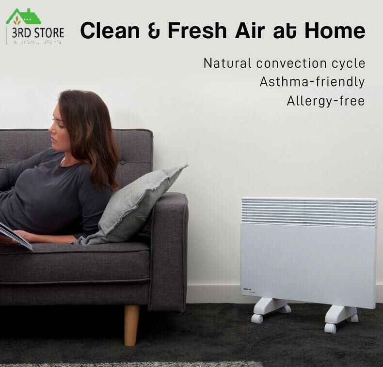 Noirot 1500W Spot Plus Panel Heater with Timer & WiFi with Castors Included