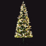 Jingle Jollys 190cm Snow-Flocked LED Christmas Tree – Returned Stock